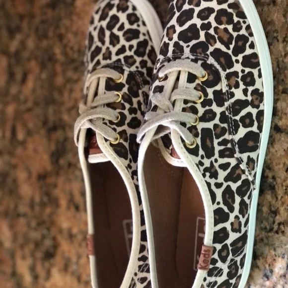 Keds Champion Tan Multi Leopard Sneakers 5.5 - Picture 3 of 4